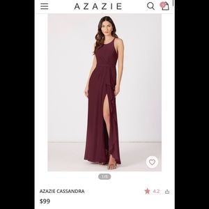Azazie Cassandra Cabernet dress - brand new with tags